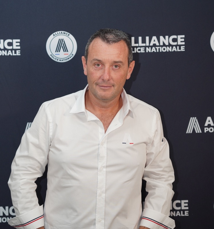Portrait de Fabien Vanhemelryck, Secrétaire général d’Alliance Police Nationale