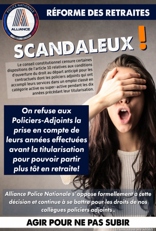 REFORME DES RETRAITES , SCANDALEUX !