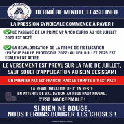 LA PRESSION SYNDICALE COMMENCE À PAYER !