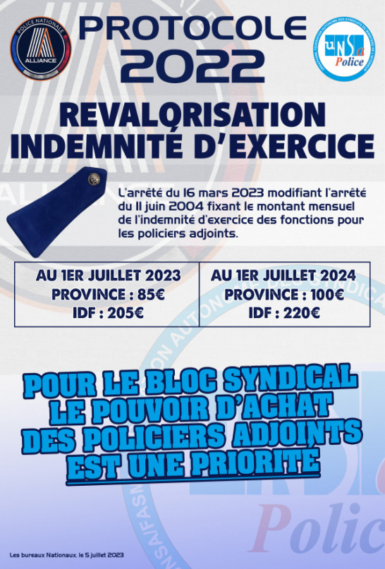 PROTOCOLE 2022 - REVALARISATION INDEMNITE EXERCICE DES PA