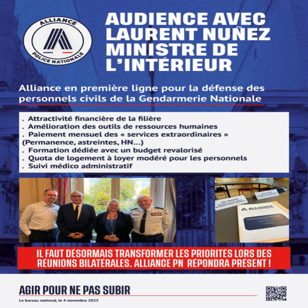 Audience avec Laurent Nunez